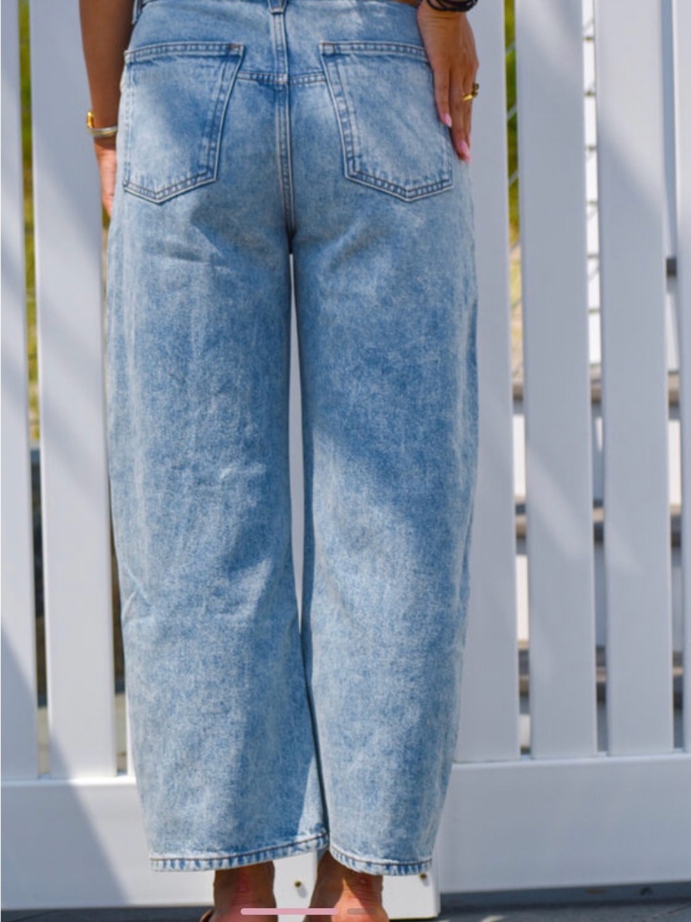 Free People Deep Trance Wide leg Boyfriend Jean - Picture 2 of 3